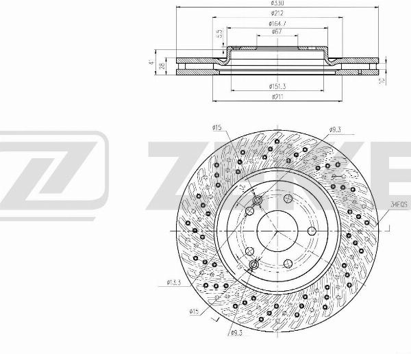 Zekkert BS-6856 - Kočioni disk www.molydon.hr