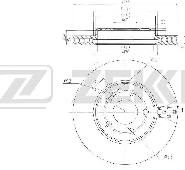 Zekkert BS-6280 - Kočioni disk www.molydon.hr