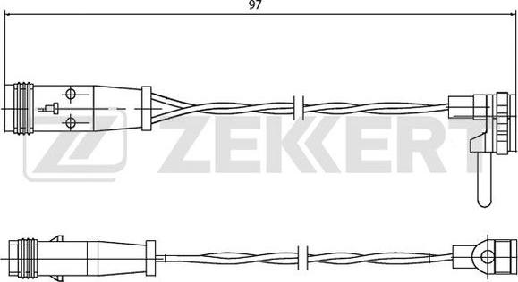 Zekkert BS-8009 - Signalni kontakt, trosenje kočione plocice www.molydon.hr