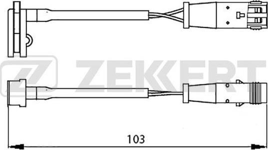 Zekkert BS-8019 - Signalni kontakt, trosenje kočione plocice www.molydon.hr