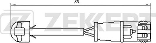 Zekkert BS-8031 - Signalni kontakt, trosenje kočione plocice www.molydon.hr