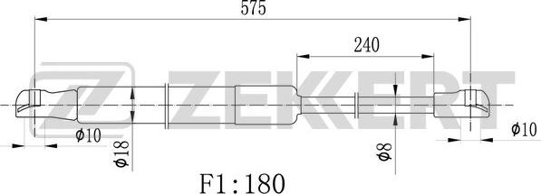 Zekkert GF-2486 - Plinski amortizer, hauba motora www.molydon.hr