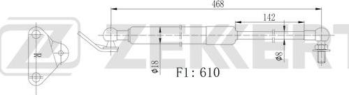 Zekkert GF-2524 - Plinski amortizer, prtljaznik/utovarni prostor www.molydon.hr