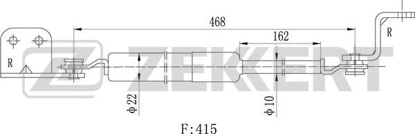 Zekkert GF-2005 - Plinski amortizer, hauba motora www.molydon.hr