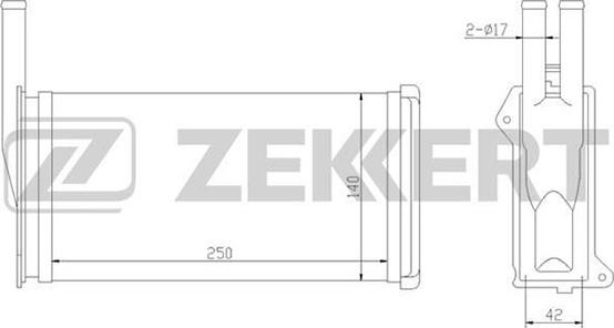 Zekkert MK-5002 - Izmjenjivač topline, grijanje unutrasnjeg prostora www.molydon.hr