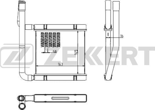 Zekkert MK-5119 - Izmjenjivač topline, grijanje unutrasnjeg prostora www.molydon.hr