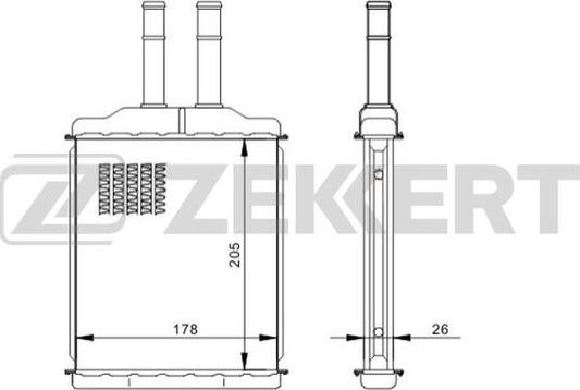 Zekkert MK-5117 - Izmjenjivač topline, grijanje unutrasnjeg prostora www.molydon.hr