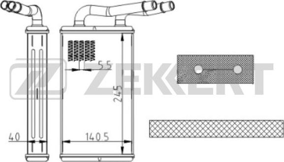Zekkert MK-5130 - Izmjenjivač topline, grijanje unutrasnjeg prostora www.molydon.hr