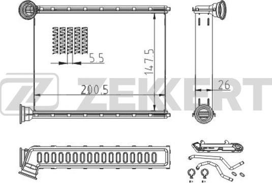 Zekkert MK-5138 - Izmjenjivač topline, grijanje unutrasnjeg prostora www.molydon.hr