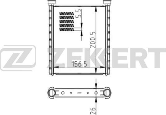 Zekkert MK-5126 - Izmjenjivač topline, grijanje unutrasnjeg prostora www.molydon.hr