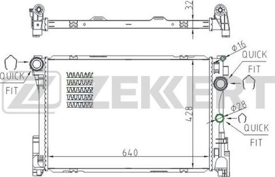 Zekkert MK-1513 - Hladnjak, hladjenje motora www.molydon.hr