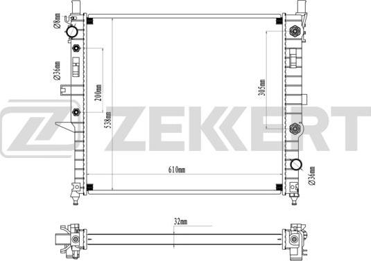 Zekkert MK-1571 - Hladnjak, hladjenje motora www.molydon.hr