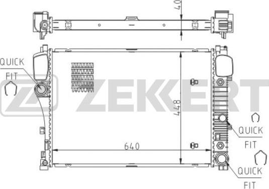Zekkert MK-1054 - Hladnjak, hladjenje motora www.molydon.hr