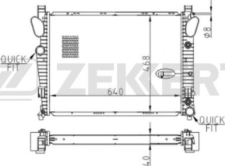 Zekkert MK-1132 - Hladnjak, hladjenje motora www.molydon.hr