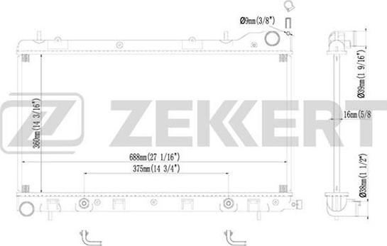 Zekkert MK-1178 - Hladnjak, hladjenje motora www.molydon.hr