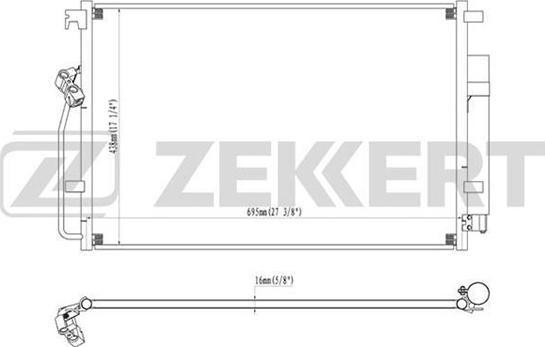 Zekkert MK-3091 - Kondenzator, klima-Uređaj www.molydon.hr