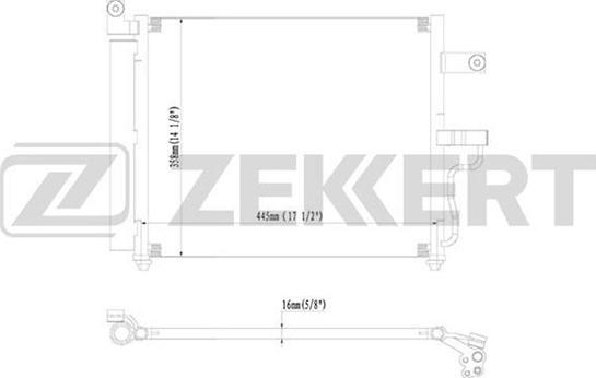 Zekkert MK-3057 - Kondenzator, klima-Uređaj www.molydon.hr