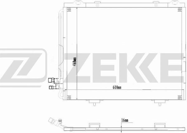 Zekkert MK-3063 - Kondenzator, klima-Uređaj www.molydon.hr