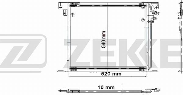 Zekkert MK-3081 - Kondenzator, klima-Uređaj www.molydon.hr
