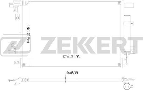 Zekkert MK-3034 - Kondenzator, klima-Uređaj www.molydon.hr