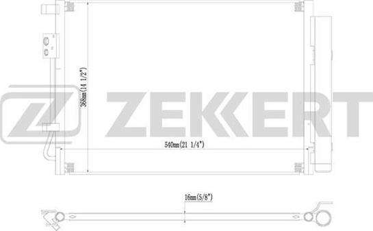 Zekkert MK-3023 - Kondenzator, klima-Uređaj www.molydon.hr