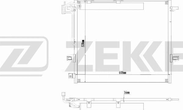 Zekkert MK-3075 - Kondenzator, klima-Uređaj www.molydon.hr