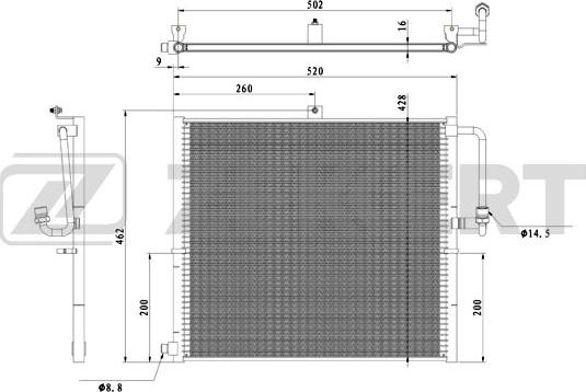 Zekkert MK-3181 - Kondenzator, klima-Uređaj www.molydon.hr