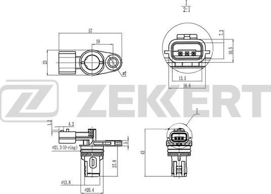 Zekkert SE-5020 - Senzor, položaj bregastog vratila www.molydon.hr