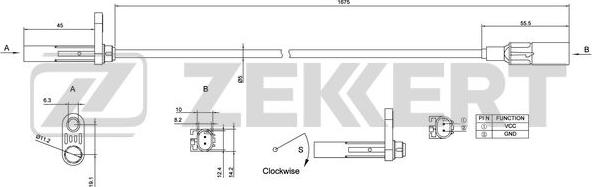 Zekkert SE-6144 - Senzor, broj obrtaja kotača www.molydon.hr