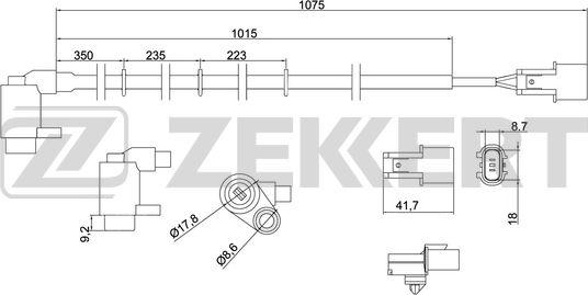 Zekkert SE-6155 - Senzor, broj obrtaja kotača www.molydon.hr