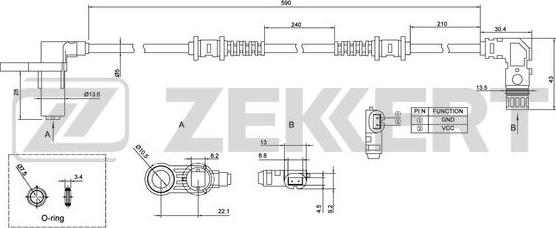 Zekkert SE-6130 - Senzor, broj obrtaja kotača www.molydon.hr