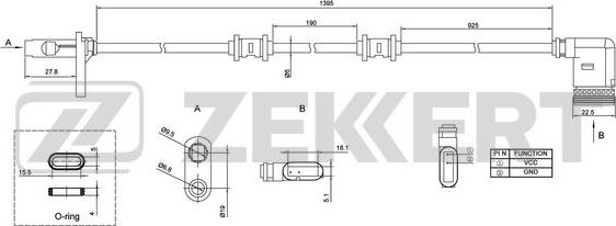 Zekkert SE-6131 - Senzor, broj obrtaja kotača www.molydon.hr