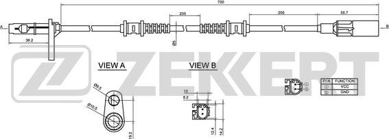 Zekkert SE-6132 - Senzor, broj obrtaja kotača www.molydon.hr