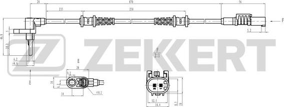 Zekkert SE-6225 - Senzor, broj obrtaja kotača www.molydon.hr