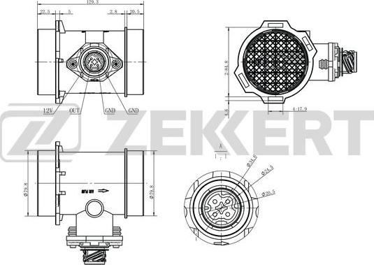 Zekkert SE-1090 - Senzor, pritisak usisne Cijevi www.molydon.hr