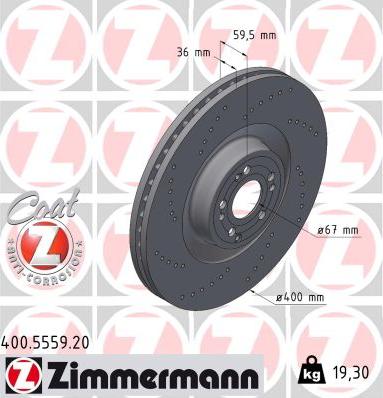Zimmermann 400.5559.20 - Kočioni disk www.molydon.hr