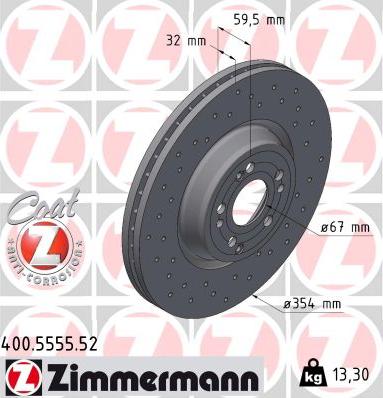 Zimmermann 400.5555.52 - Kočioni disk www.molydon.hr