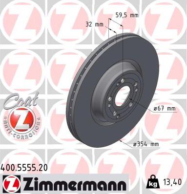 Zimmermann 400.5555.20 - Kočioni disk www.molydon.hr
