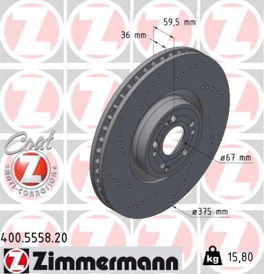 Zimmermann 400.5558.20 - Kočioni disk www.molydon.hr