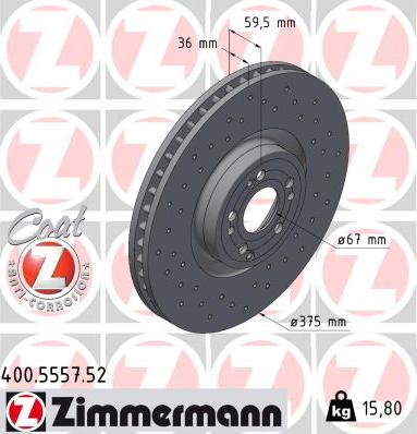 Zimmermann 400.5557.52 - Kočioni disk www.molydon.hr