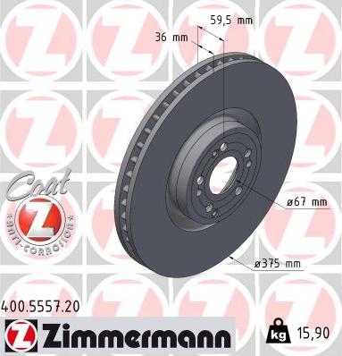 Zimmermann 400.5557.20 - Kočioni disk www.molydon.hr