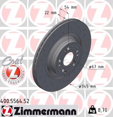 Zimmermann 400.5564.52 - Kočioni disk www.molydon.hr