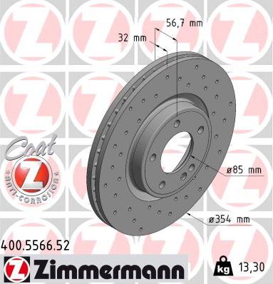 Zimmermann 400.5566.52 - Kočioni disk www.molydon.hr