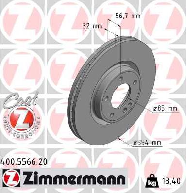 Zimmermann 400.5566.20 - Kočioni disk www.molydon.hr