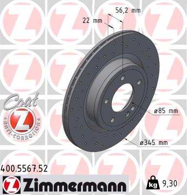 Zimmermann 400.5567.52 - Kočioni disk www.molydon.hr