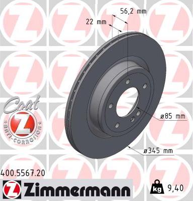 Zimmermann 400.5567.20 - Kočioni disk www.molydon.hr