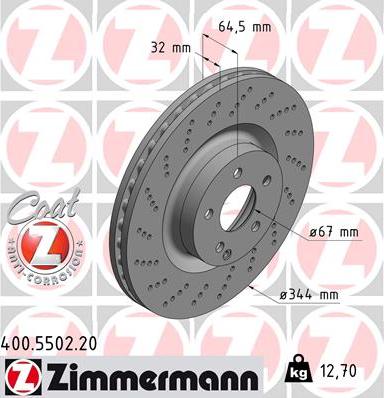 Zimmermann 400.5502.20 - Kočioni disk www.molydon.hr