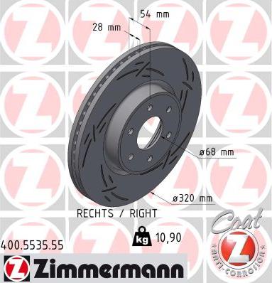Zimmermann 400.5535.55 - Kočioni disk www.molydon.hr
