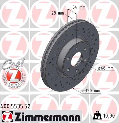 Zimmermann 400.5535.52 - Kočioni disk www.molydon.hr