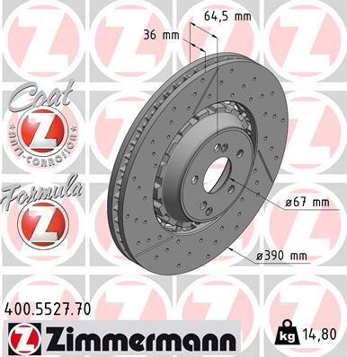 Zimmermann 400.5527.70 - Kočioni disk www.molydon.hr